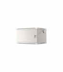 Lanberg Rack cabinet 19" wall-mount 6U/600x450 for self-assembly with metal door (flat pack) WF01-6406-00S Grey