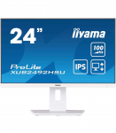 24" WHITE ETE IPS-panel, 1920x1080@100Hz, 15cm Height Adj. Stand, Pivot, 250cd/m&sup2;, Speakers, HDMI, DisplayPort, 0,4ms MPRT, F