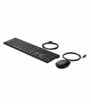 HP 320MK USB Wired Mouse Keyboard Combo, spill resistant &ndash; Black - US ENG