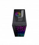 Gembird Fornax 2500 ARGB Gaming ATX computer case, Midi Tower, backlight,  Black