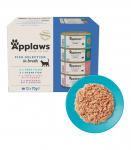 APPLAWS Fish selection multipack in broth - wet cat food - 12x70g