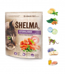 SHELMA Sterilised Rich in salmon - dry cat food - 750g