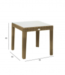 Abilaud WICKER 50x50xH45cm, beež