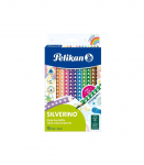 Pelikan v&auml;rvipliiats, Silverino, kolmnurkne, SOFT, j&auml;me, 12 v&auml;rvi