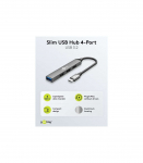Goobay Slim 4-Port USB Hub, USB-C to USB-A, 5 Gbit/s 74457