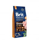 BRIT Premium by Nature Senior Small&Medium Chicken - dry dog food - 15 kg