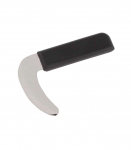 Knife with ergonomic curved handle