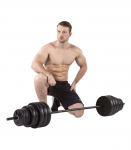 Hantli-/t&otilde;stekangikomplekt TUNTURI Vinyl Barbell/Dumbbell Set 50kg