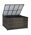 Padjakast WICKER 140x80xH65cm, tumepruun