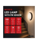 LED lamp with motion PIR sensor MCE535 B