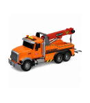 Truck with Crane Roadside Assistance Hook Lights Sounds Orange 1:18