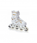 2-in1 Laste rulluisud Raven Pulse reguleeritava suurusega valge/kuld