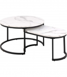 Diivanilauad 2tk SPIRO D70xH42cm, 70x40xH34,5cm, valge