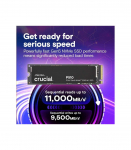 SSD|CRUCIAL|P510|2TB|M.2|PCIe Gen5|NVMe|TLC|Write speed 8700 MBytes/sec|Read speed 10000 MBytes/sec|TBW 1200 TB|CT2000P510SSD8