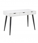 Kirjutuslaud NEPTUN 110x50xH77cm, valge/must, melamiinplaat, metall