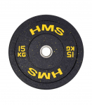 HTBR15 OLYMPIC PLATE - BUMPER 15 KG HMS (yellow)
