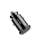 Baseus Grain Car Charger 2x USB 5V 3.1A (black)