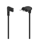 Voolukaabel Hama 2-pin 90&deg; 1.5m, Black