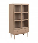 Vitriinkapp ASTON 80x40xH144,8cm, hele tamm