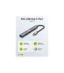 Goobay Slim 5-Port USB Hub, USB-C to USB-C/USB-A, 5 Gbit/s 74460