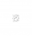 Valamu Pyramis Istros 41x50 valge