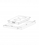 Ceramic hob AKPO PKA 30 830/2 white