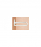Toilet handrail, bathroom hinged handle White