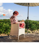 Tool WICKER-1 61x58xH86cm, beež