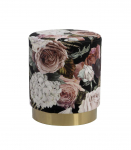 Tumba LA PERLA, D35xH42cm, kattematerjal: samet kangas, v&auml;rv: lilleline