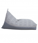 Kott tool ROMB 130x80x20/70cm, hallid rombid/hall, 100% pol&uuml;ester, kangas 351/895