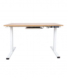 T&ouml;&ouml;laud ERGO 1-mootoriga 120x60xH73-121cm, tamm/valge