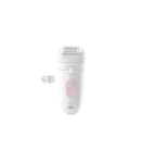 Braun Epilator Silk-&eacute;pil 5 SE5-000 Operating time (max) 40 min Number of power levels 2 Wet & Dry White/Pink