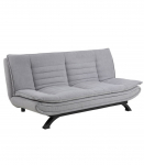 Diivanvoodi FAITH 196x98xH91cm, kattematerjal: kangas, v&auml;rvus: helehall, jalad: must metall