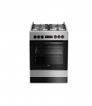 Gaasipliit Beko FSM 62320DSS elektriahjuga, 60 cm