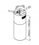 &Otilde;hupuhastaja Greentek Cilindro IS inox
