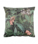 Padi HOLLY 45x45cm, lukuga, troopilised taimed velvet, 100% pol&uuml;ester, kangas 416