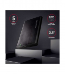 AXAGON Screwless aluminum USB 3.2 Gen 1 - SATA 6G external box for 2.5" SSD/HDD EE25-A6M