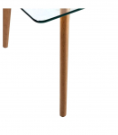 Diivanilaud HELENA 120x60xH45cm, klaas