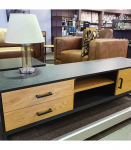 TV-laud AMSTERDAM 160x40xH50cm, tamm/must