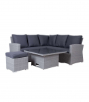 Aiam&ouml;&ouml;blikomplekt SAMUEL laud, nurgadiivan ja tumba