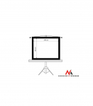 Projection Screen MC-608 on stand 120 "4: 3 240x180