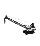Crawler Construction Crane 360&deg; Rotation Movable Hook White