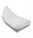 Kott-tool LAMB BAG, 130x80x20/70cm, valge/helehall, 100% pol&uuml;ester, kangas 323/321