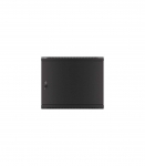 Lanberg Rack cabinet 19" wall-mount 9U/600x450 for self-assembly with metal door (flat pack) WF01-6409-00B Black