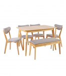 S&ouml;&ouml;gilauakomplekt JONNA 4-tooli ja pingiga