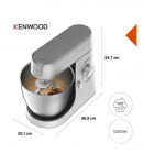 Kenwood Chef XL Stand mixer 1200 W Silver