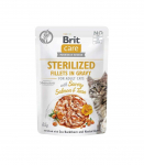BRIT Care Cat Sterilized Salmon&Tuna Pouch - wet cat food - 85 g