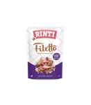 RINTI Filetto Chicken fillet with duck hearts- wet dog food - 100g