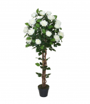 Kunstpuu ROSE TREE, H120cm, 2 t&uuml;vega, must pott