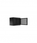 Lanberg Rack cabinet 19" wall-mount 9U/600x450 with perforated door (flat pack) WF01-6409-23B Black